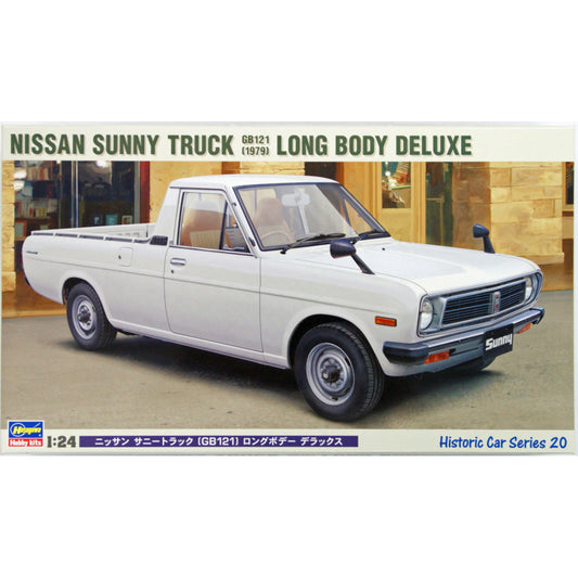 Nissan Sunny Truck Long Bed Deluxe (1971) [Kit] in White
