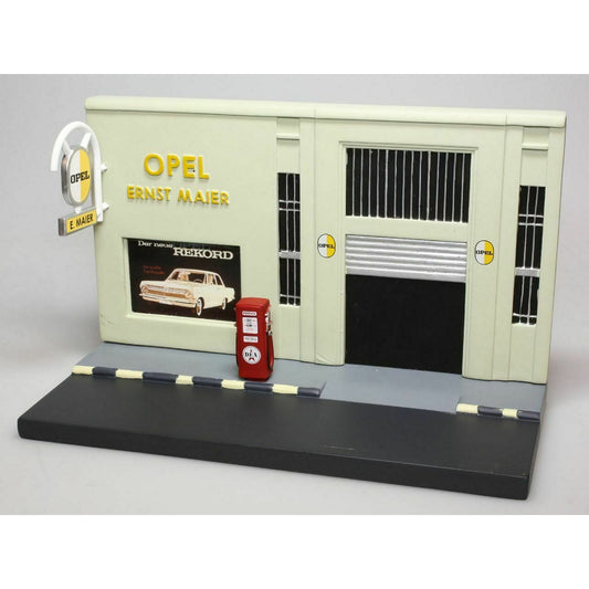 Nostalgic Opel Garage in Green