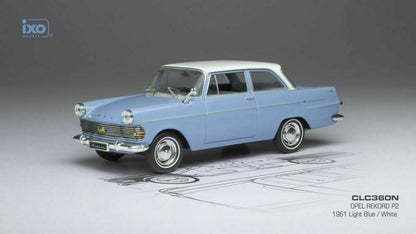 Opel Rekord P2 (1961) in Blue/White
