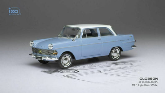 Opel Rekord P2 (1961) in Blue/White
