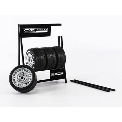 OZ Compomotive Wheels (Set Of 4) in Black/Silver