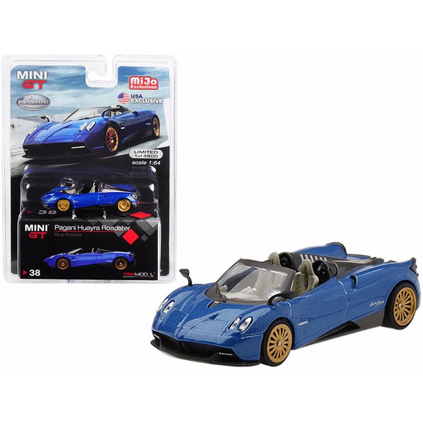 Pagani Huayra Roadster (2018) in Blue Francia