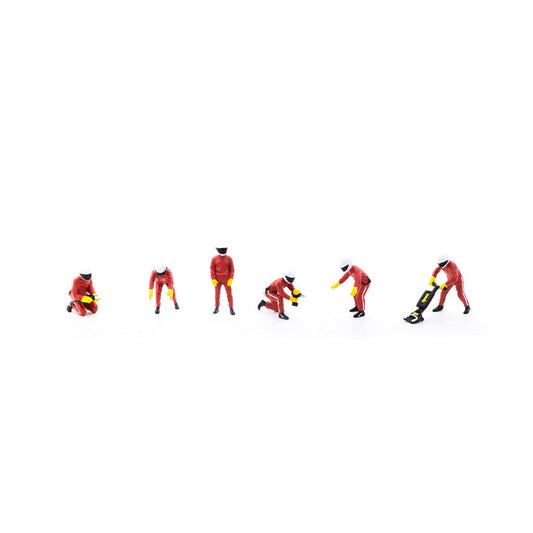 Pit Crew Figure Set in Red
