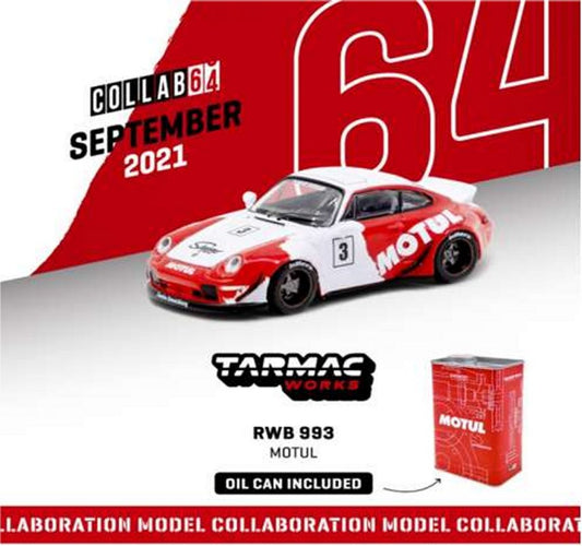 Porsche 993 RWB (#3 Motul) in White/Red