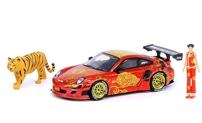 Porsche 997 Liberty Walk (Year Of The Tiger 2022) in Red/Yellow