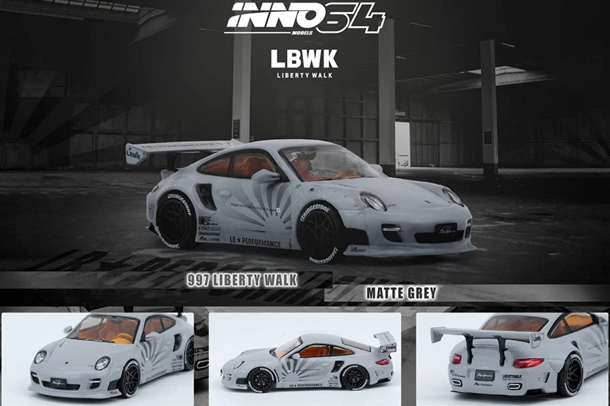 Porsche 997 Liberty Walk in Grey