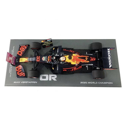 Red Bull Racing Honda RB16B World Champion Max Verstappen (Winner With Pit Board Abu Dhabi 2021) in Blue