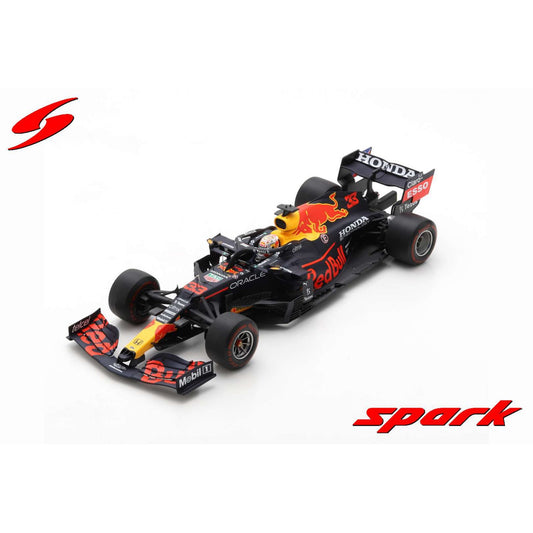 Red Bull Racing Honda RB16B World Champion Max Verstappen (Winner With Pit Board Abu Dhabi 2021) in Blue