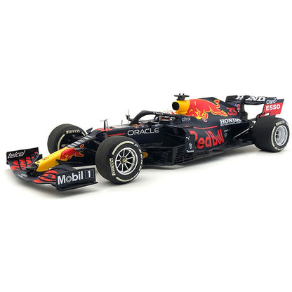 Red Bull Racing Honda RB196B Max Verstappen (World Champion With Pitboard Abu Dhabi GP 2021) in Blue