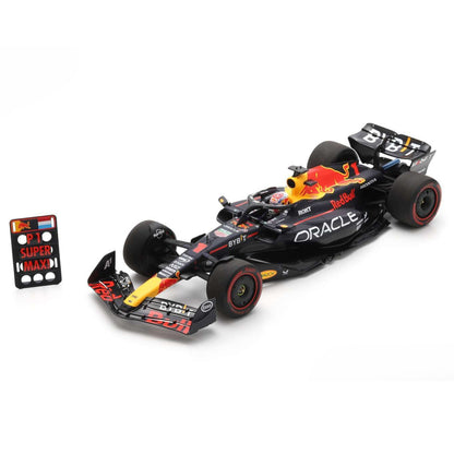 Red Bull Racing RB19 Max Verstappen (No.1 Winner With Pitboard British GP 2023) in Blue