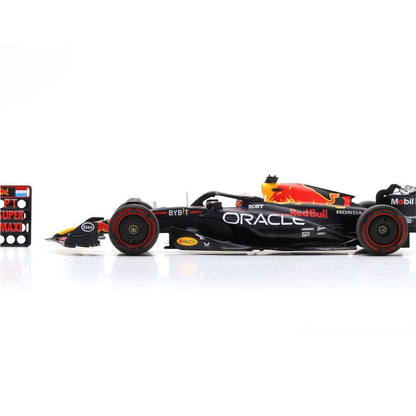 Red Bull Racing RB19 Max Verstappen (No.1 Winner With Pitboard British GP 2023) in Blue