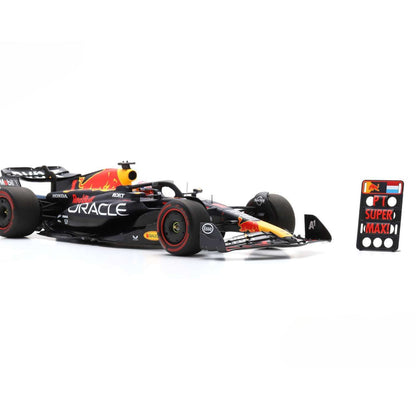 Red Bull Racing RB19 Max Verstappen (No.1 Winner With Pitboard British GP 2023) in Blue