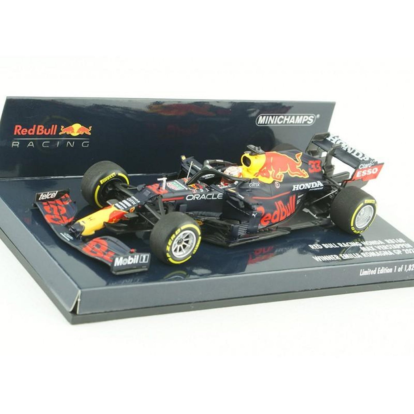 Red Bull Racing Honda RB16B Max Verstappen (Winner Emilia Romagna GP 2021) in Blue