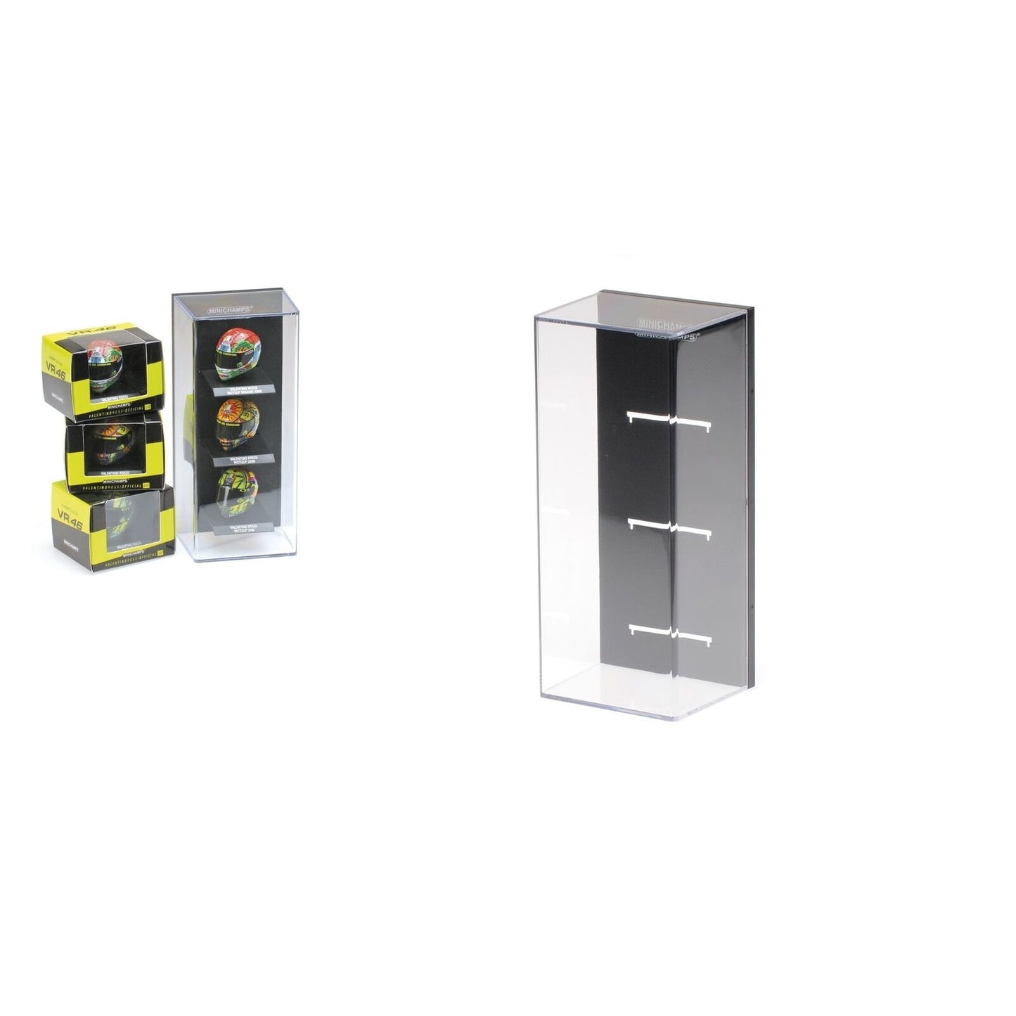 Replica Helmet Display Case (For 3 1:10 Scale Helmets) in Black