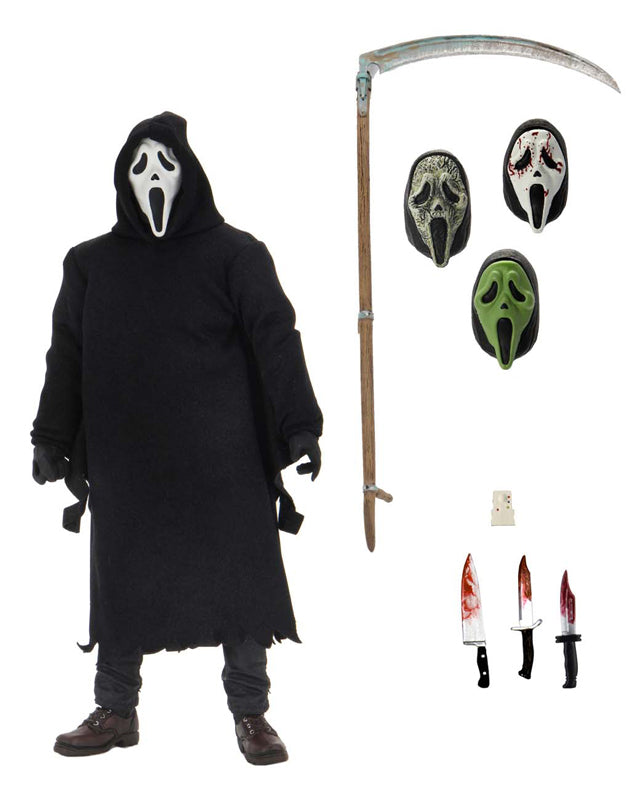 Ultimate Ghostface Clothed Figure From Scream