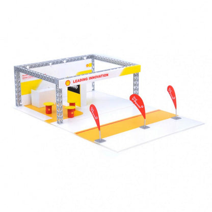 Shell Kiosk Diorama in White/yellow