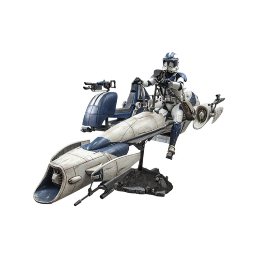 Heavy Weapons Clone Trooper and BARC Speeder with Sidecar Figure From Star Wars