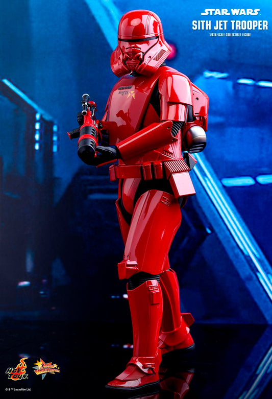 Sith Jet Trooper Poseable Figure From Star Wars Episode IX Rise Of The Skywalker in Red