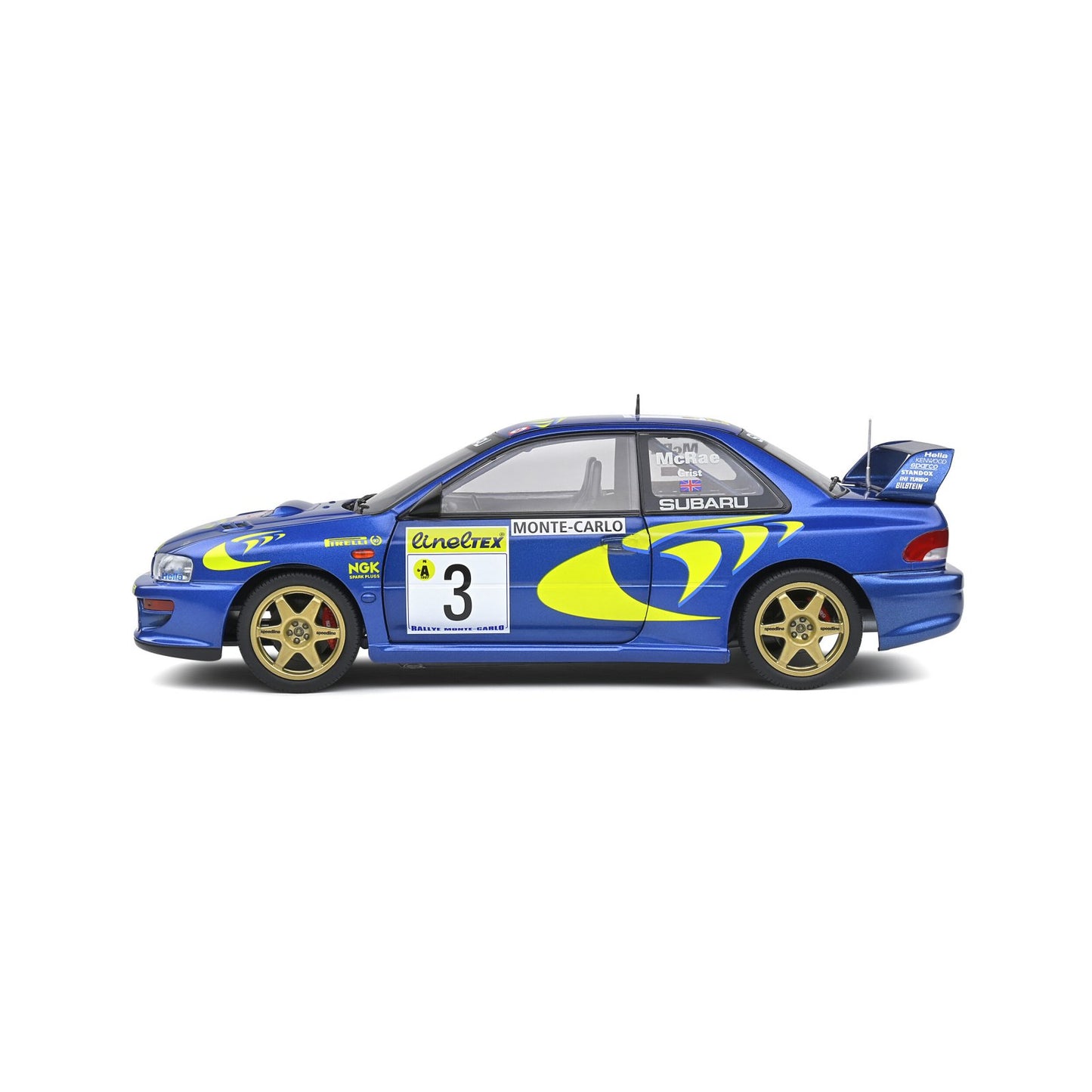 Subaru Impreza 22B C.McRae/N.Grist (Rally Mote Carlo 1998) in Blue/Yellow