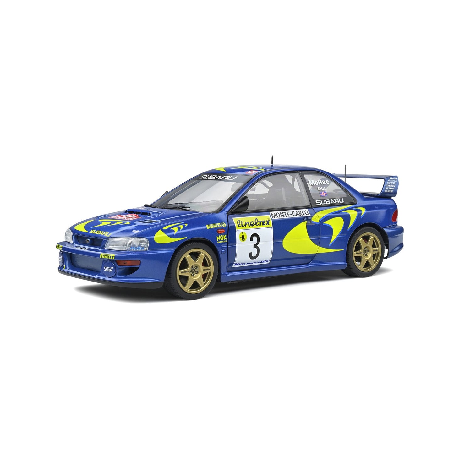 Subaru Impreza 22B C.McRae/N.Grist (Rally Mote Carlo 1998) in Blue/Yellow