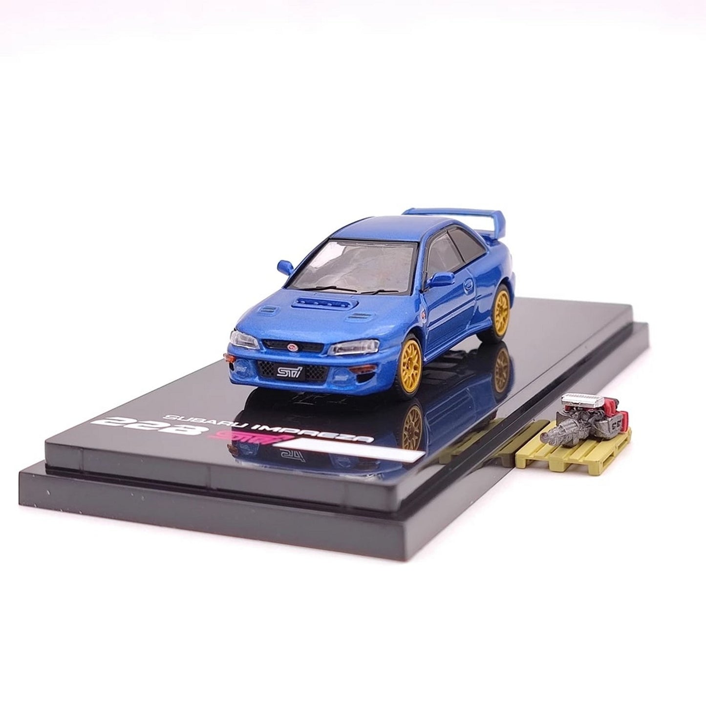Subaru Impreza 22B STi Version (GC8 With Engine Display Model LHD) in Blue