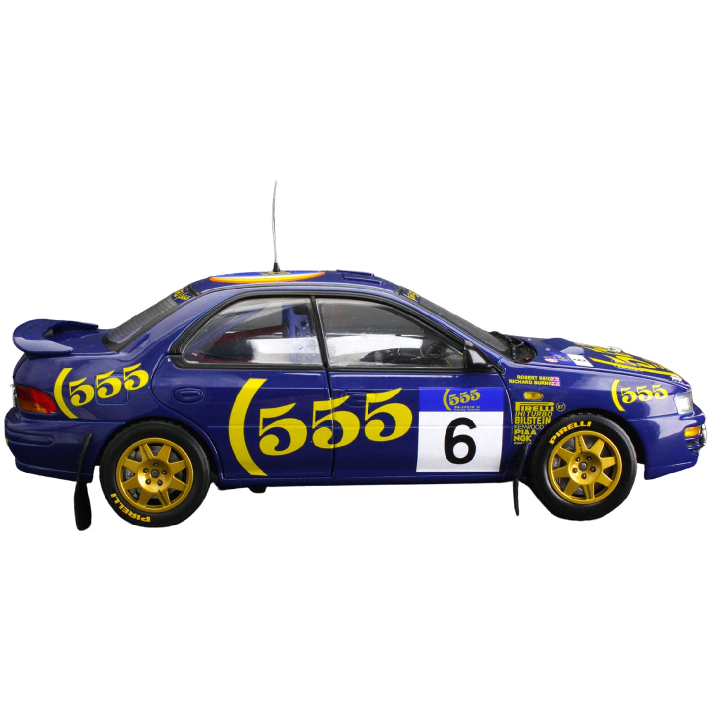 Subaru Impreza 555 R.Reid/R.Burns (No.6 Hong Kon Beijing Rally 1994) in Blue