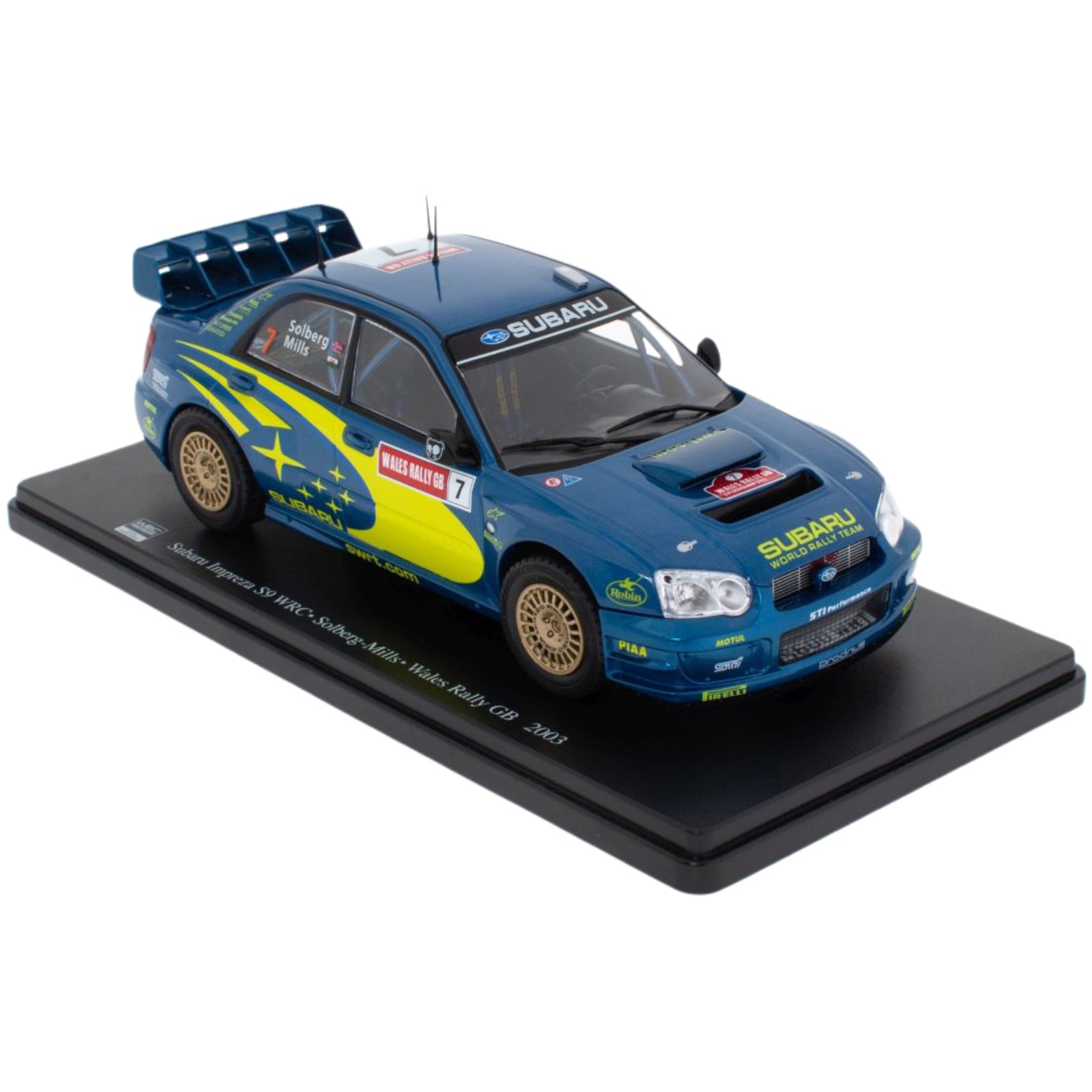 Subaru Impreza S9 WRC P.Solberg/P.Mills (No.7 Wales Rally 2003) in Blue ...