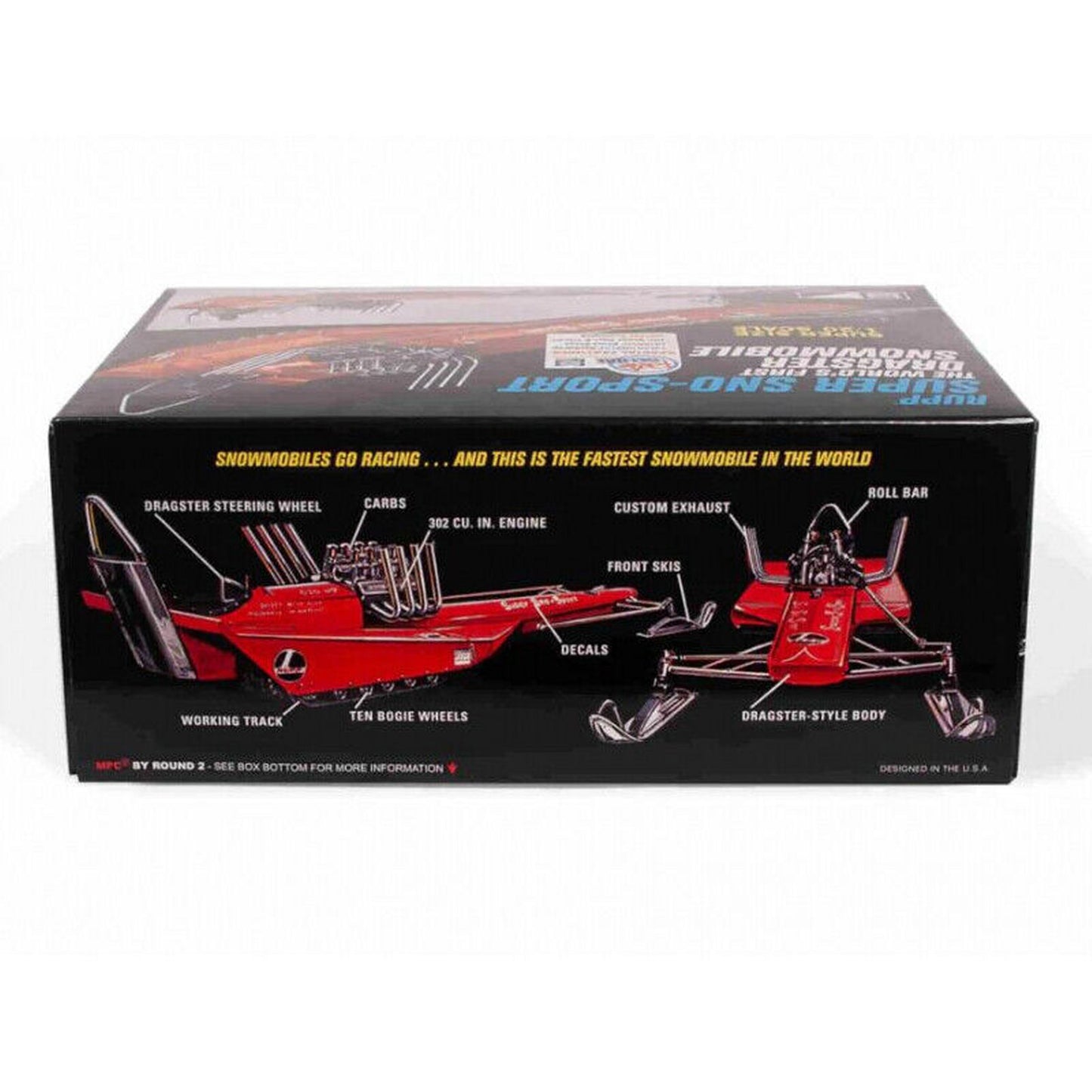 Super Sno-Sport (The World's First Dragster Snowmobile) [Kit] in Red