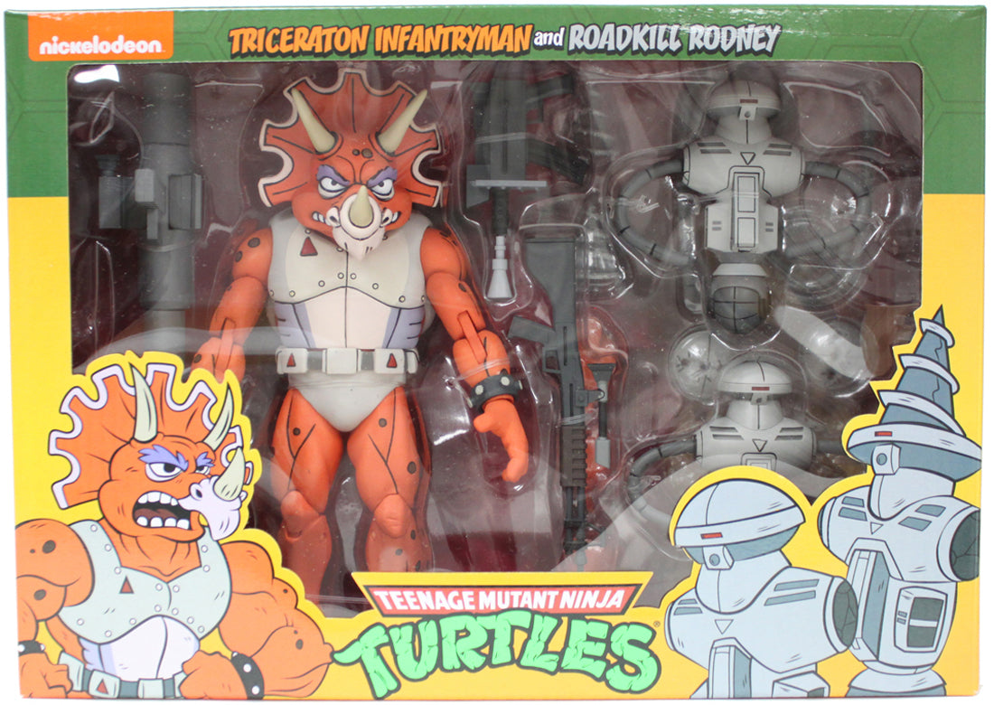 Triceraton Infantryman and Roadkill Rodney From Teenage Mutant Ninja Turtles in multi