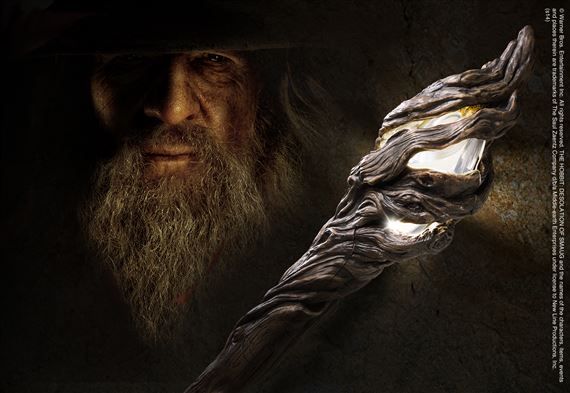 Gandalf The Grey Illuminating Staff Prop Replica From The Hobbit