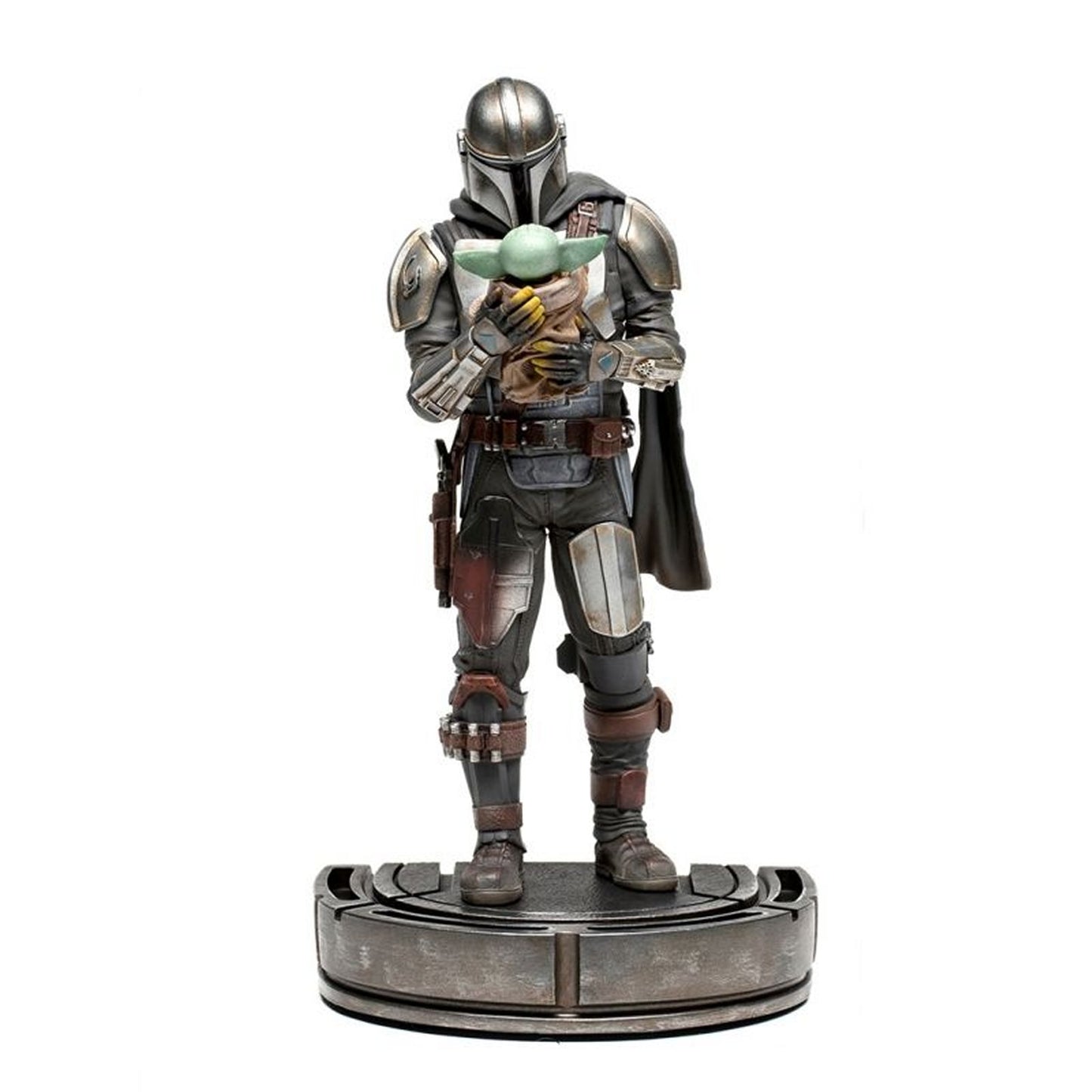 Mando And Grogu Statue From Star Wars The Mandalorian