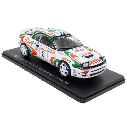 Toyota Celica Turbo 4WD D.Auriol/B.Occelli (No.8 Rallye Sanremo 1994) in White/Green/Red