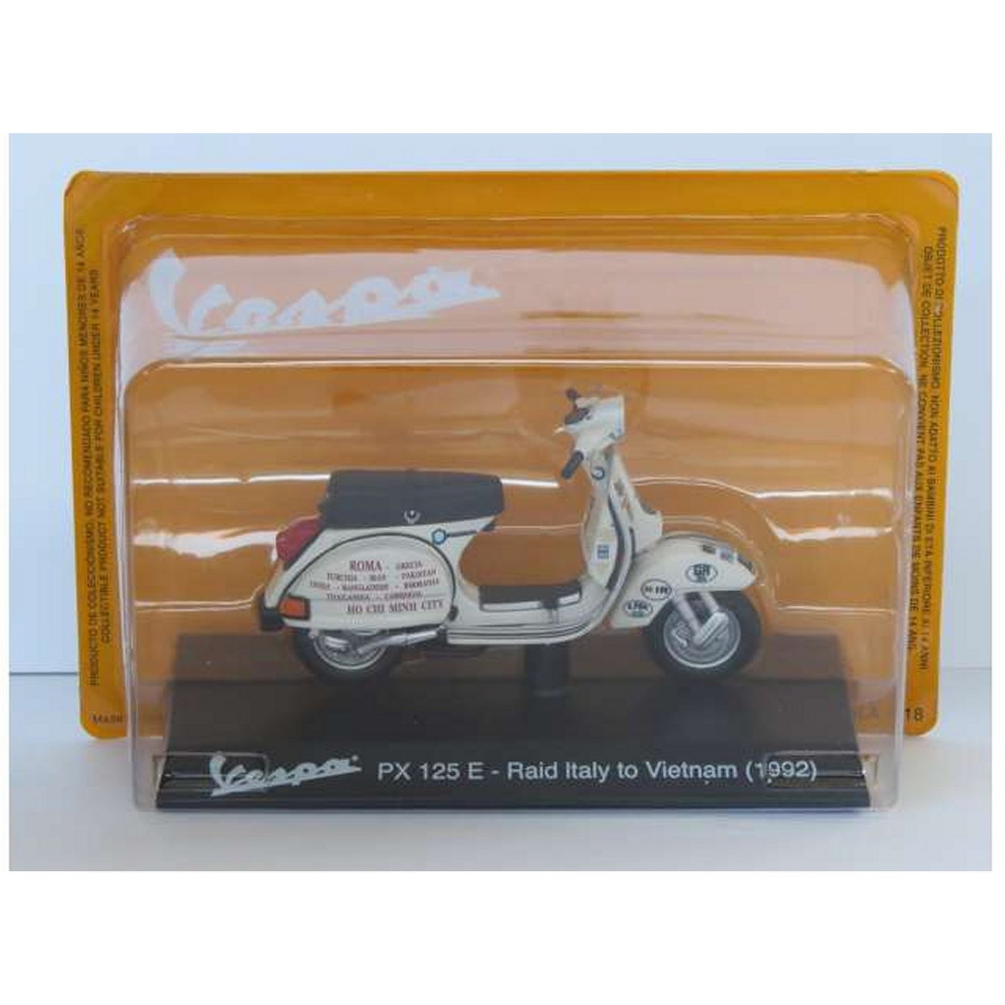 Vespa PX 125 E (Raid Italy to Vietnam 1992) in White
