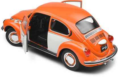 VW Beetle (1974) in Orange/White