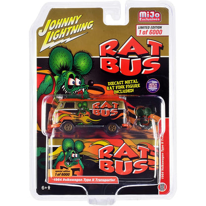 VW Bus T2 Transporter (With Rat Fink Figure)