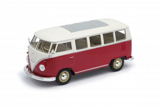 VW T1 Bus (1962) in Red and White