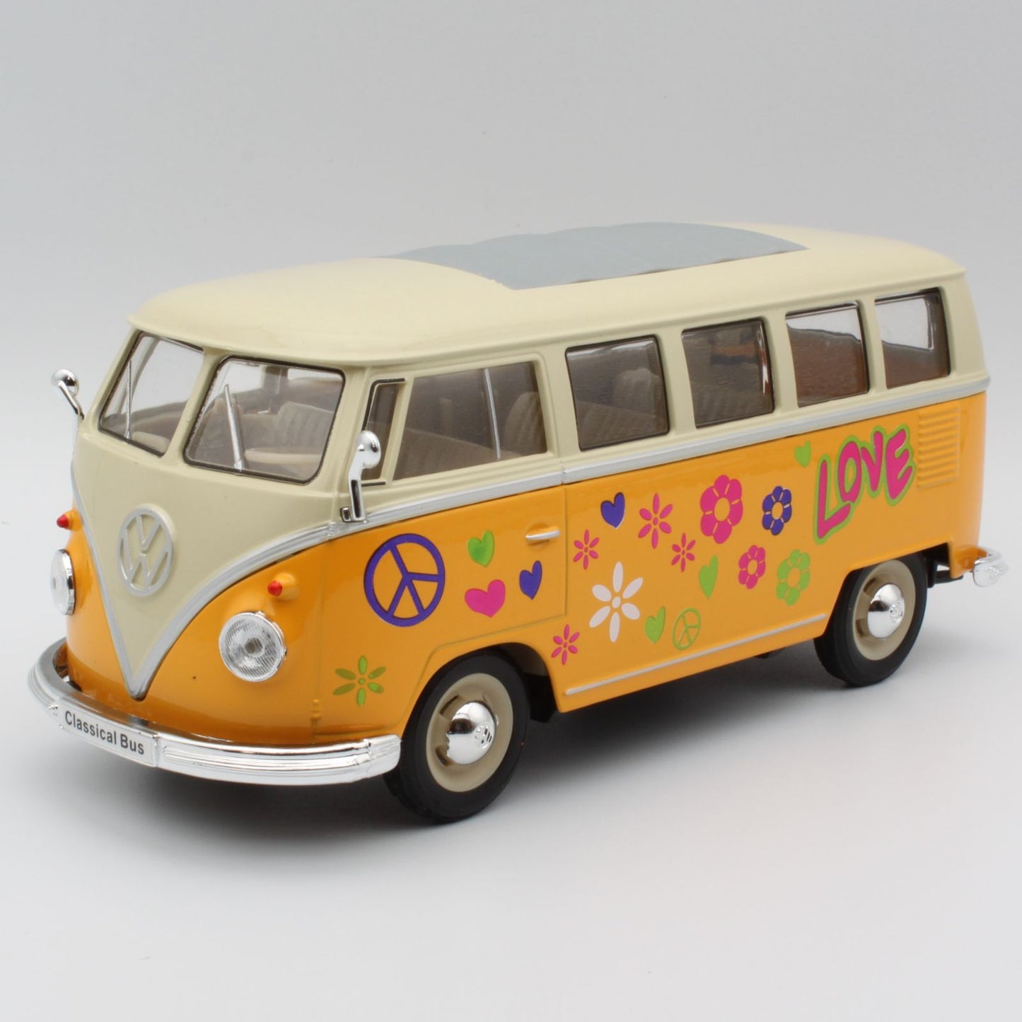 VW T1 Bus (1962) in yellow and white
