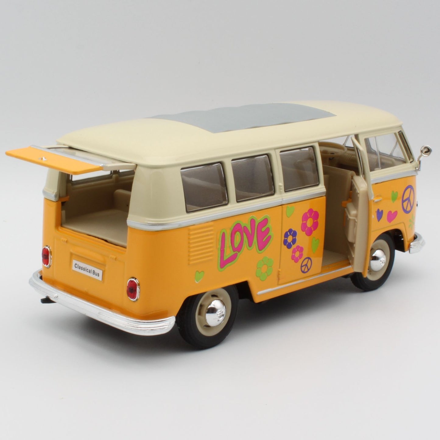 VW T1 Bus (1962) in yellow and white