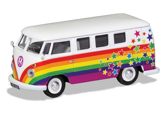 VW T1 Bus 'Peace Love Wishes' in Multi Colours