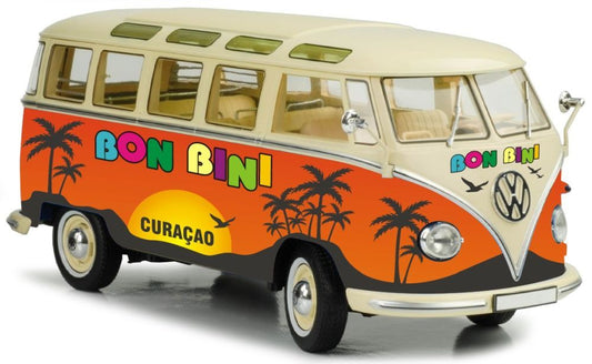 VW T1 Samba Bus (Bon Bini) in Orange and Cream
