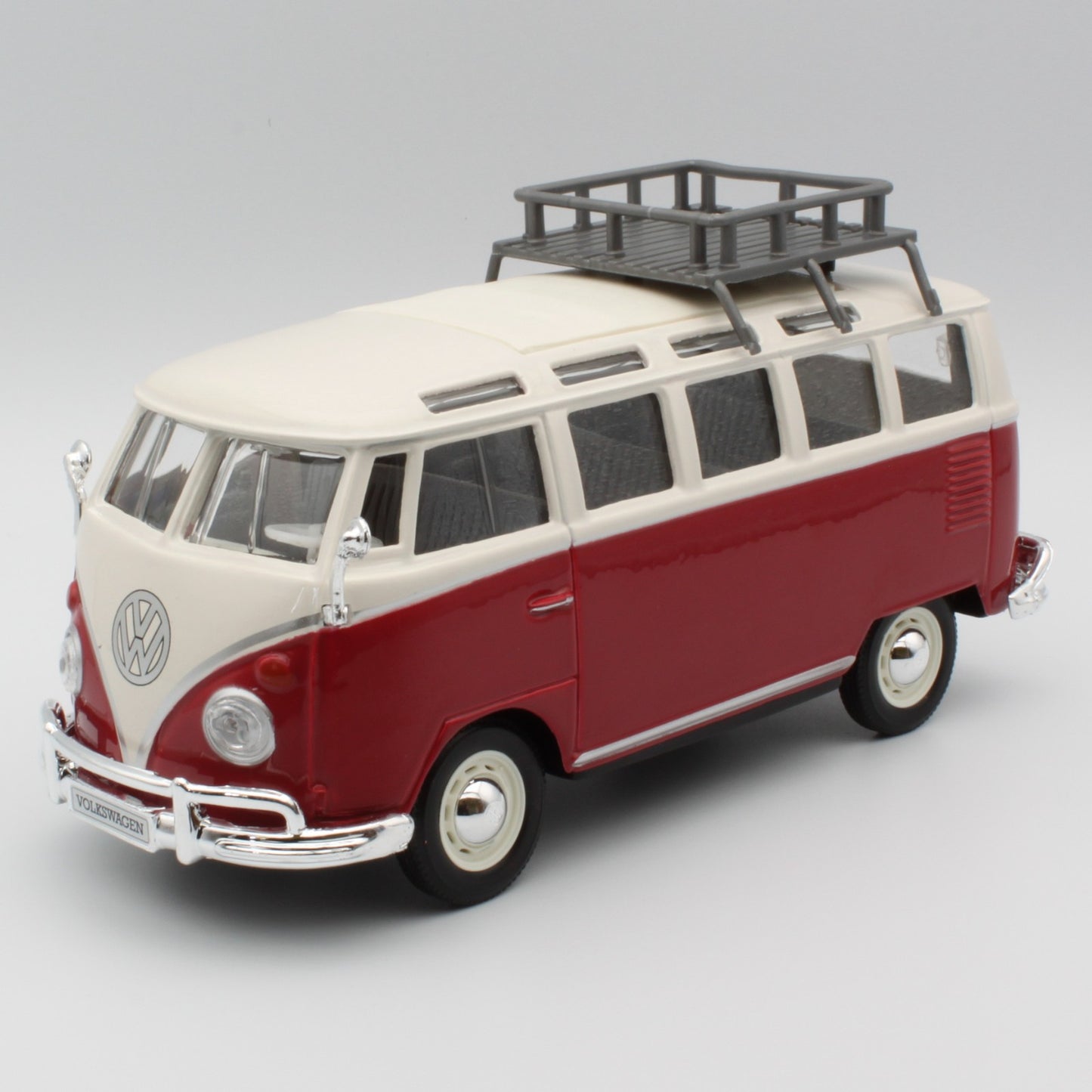 VW Van Samba (with Roof Rack) in red