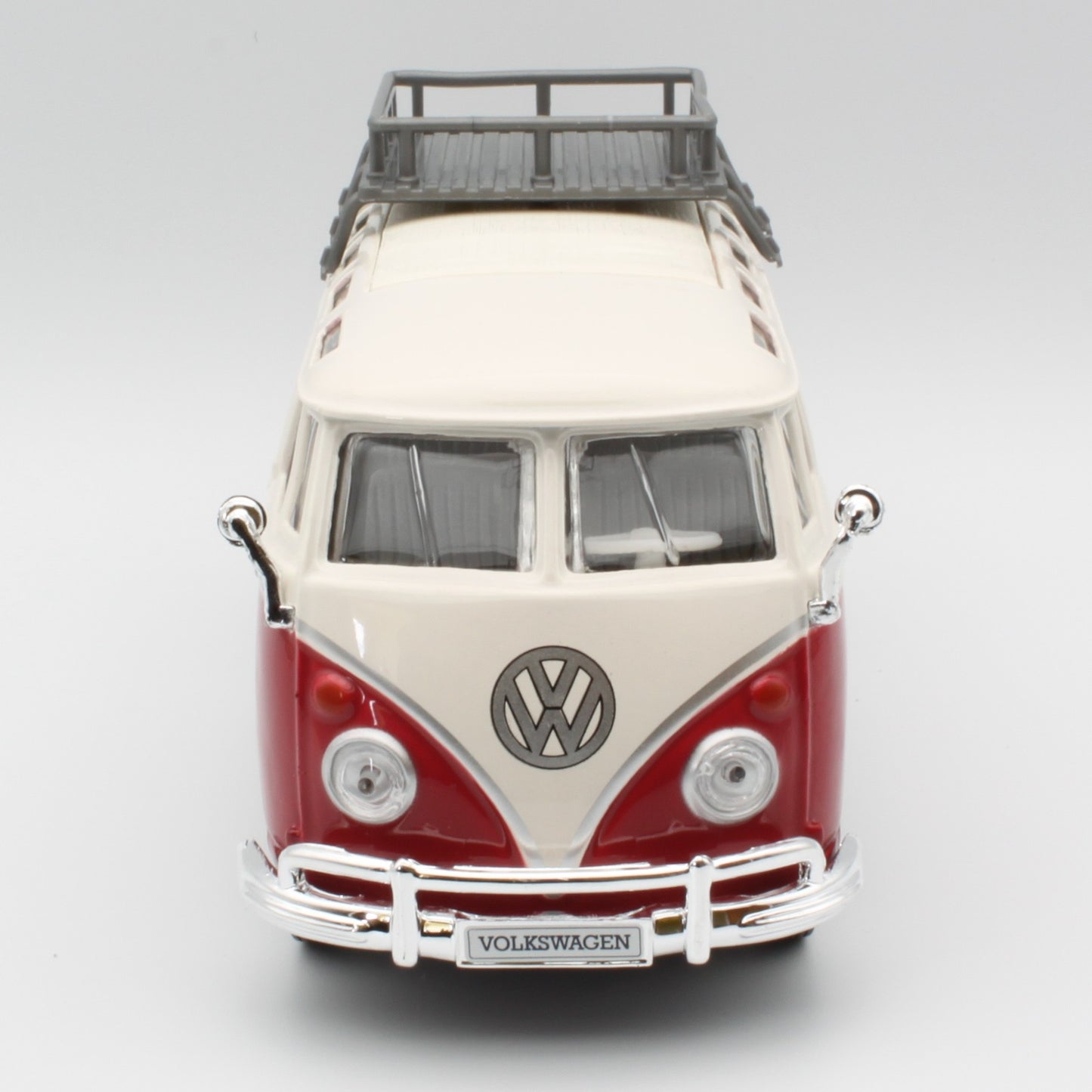 VW Van Samba (with Roof Rack) in red