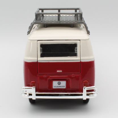 VW Van Samba (with Roof Rack) in red