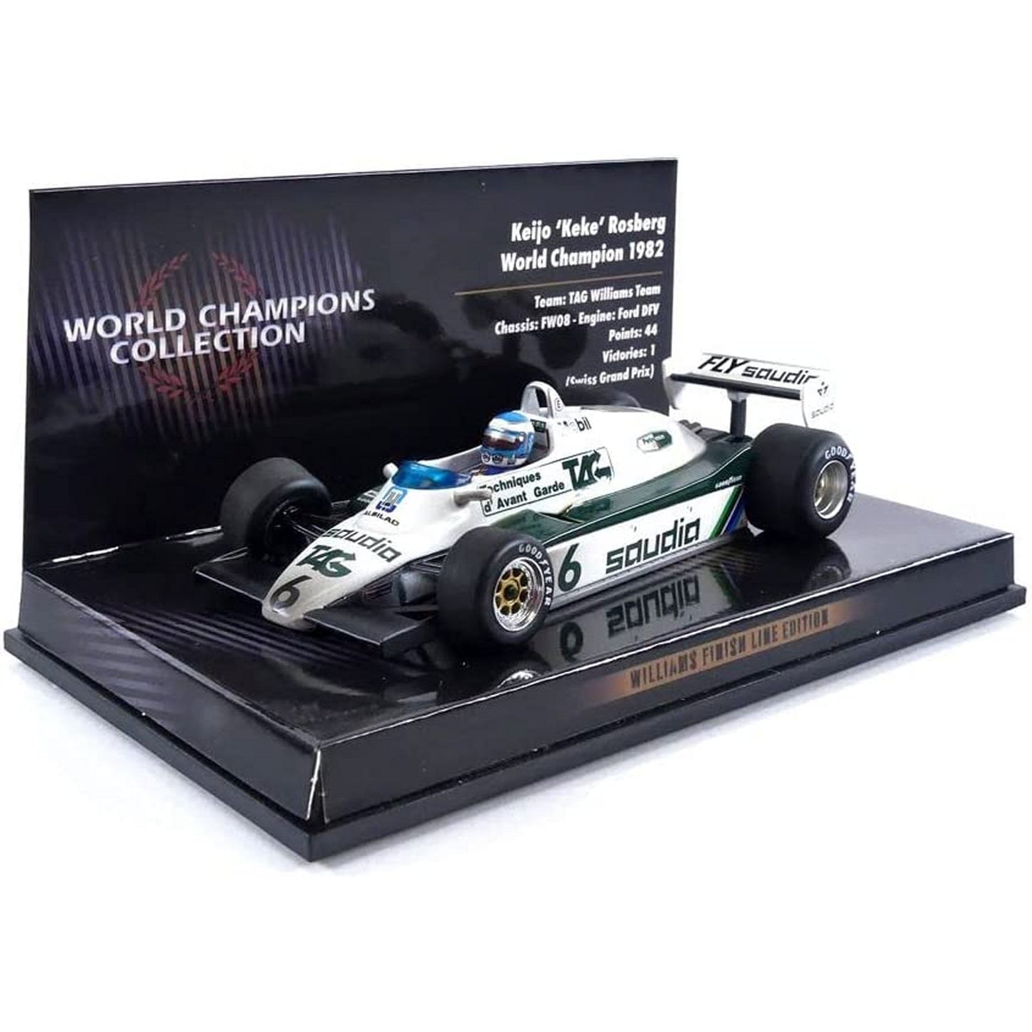 Williams FW 08 Keke Rosberg (World Champions Collection 1982) in White/Green