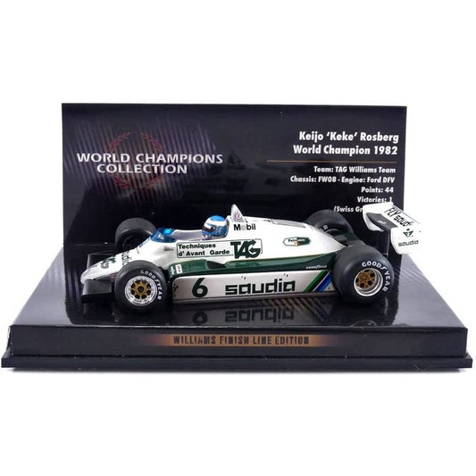 Williams FW 08 Keke Rosberg (World Champions Collection 1982) in White/Green