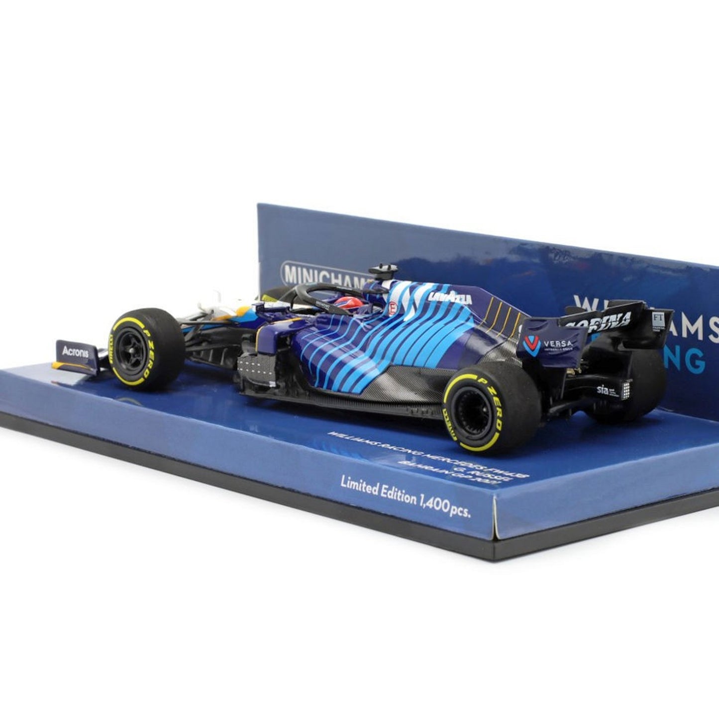 Williams Racing Mercedes FW43B George Russel (Bahrain GP 2021) in Blue