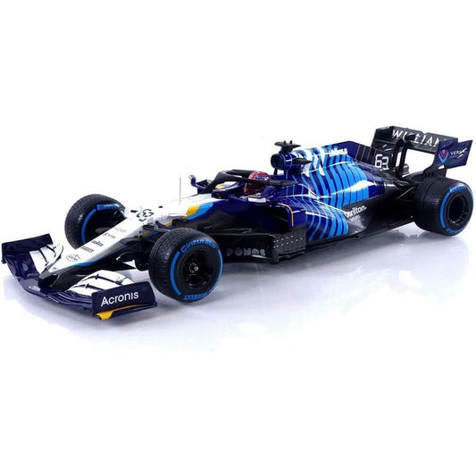 Williams Racing Mercedes FW43B George Russell (No.63 Second Belgian GP 2021) in Blue/White