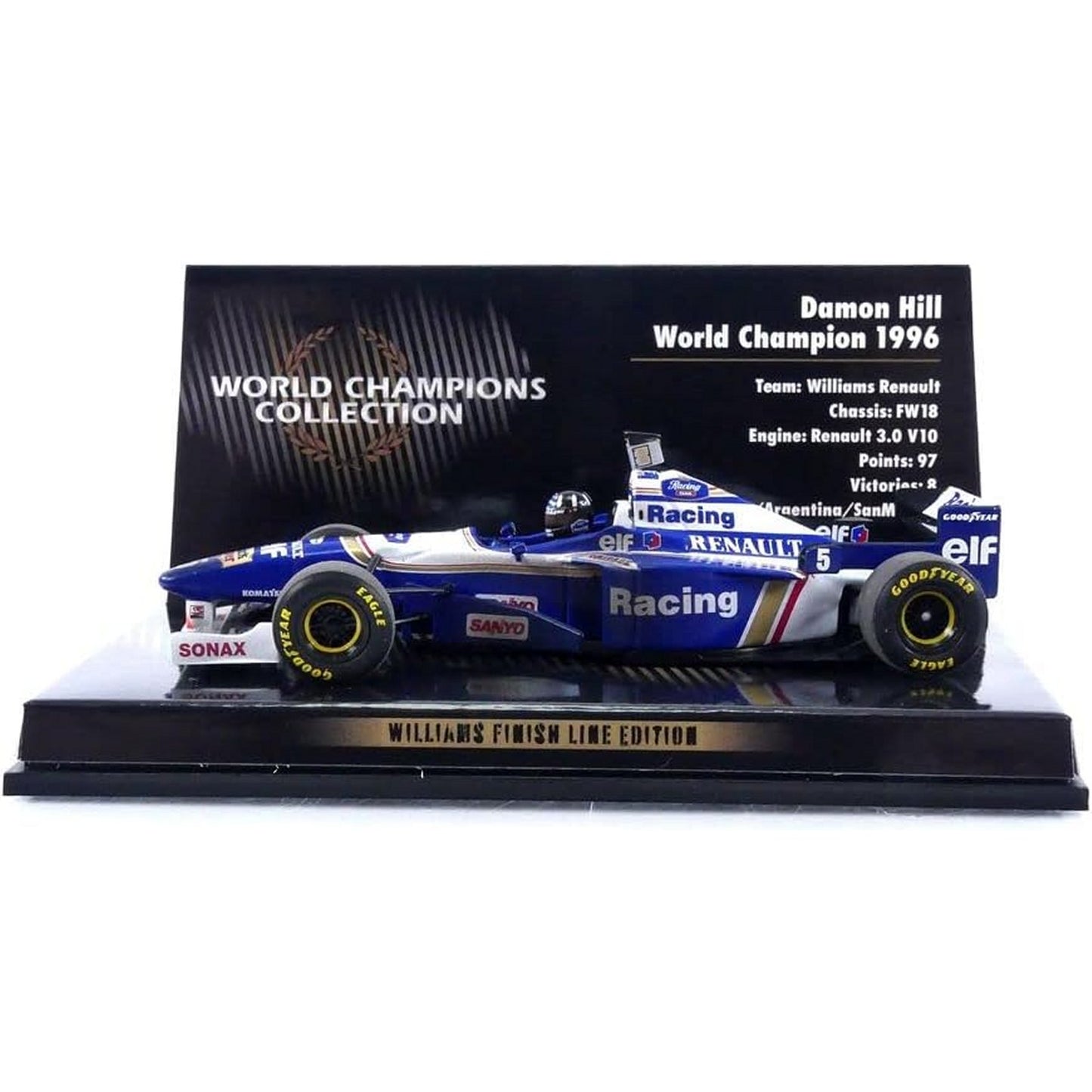 Williams Renault FW18 Damon Hill (World Champion 1996) in Blue/White