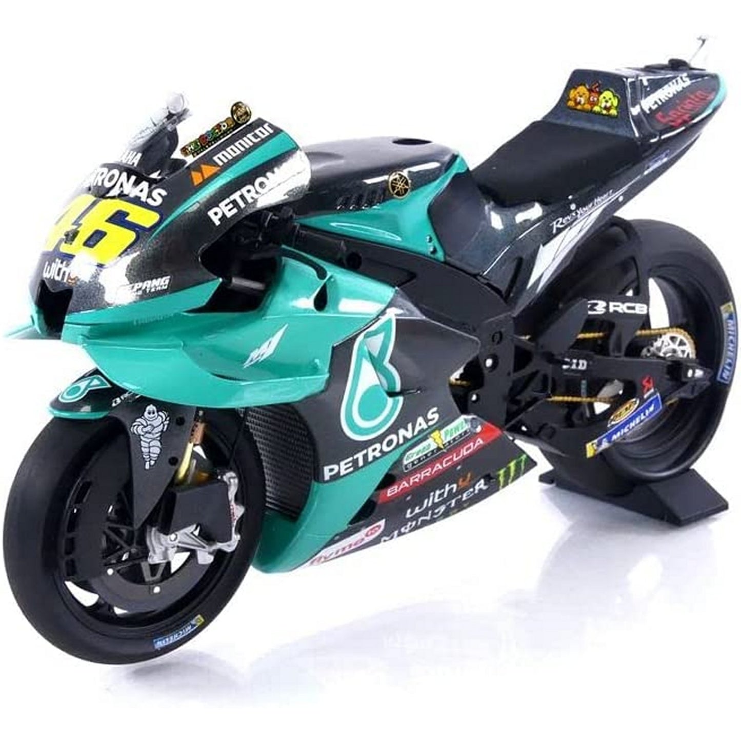 Yamaha YZR-M1 Petronas SRT Valentino Rossi (Qatar Test 2021) in Black/Green